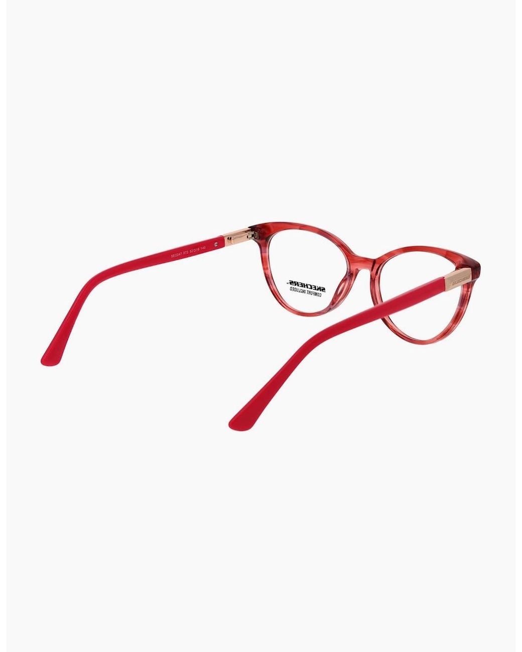 Skechers Red Optical Frame Se2247 072 52