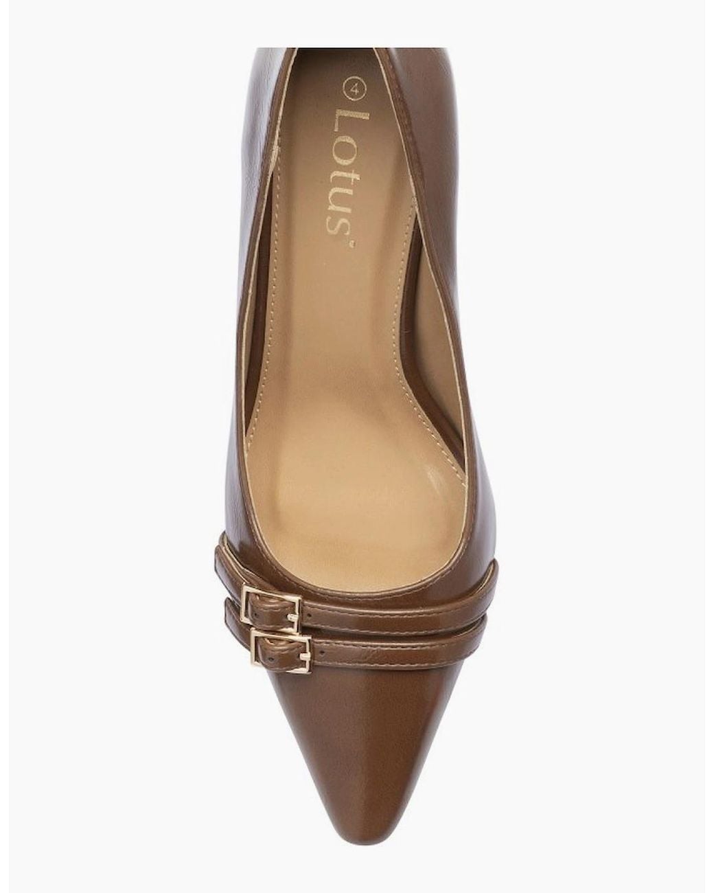 Lotus Brown Annalise Court Shoes