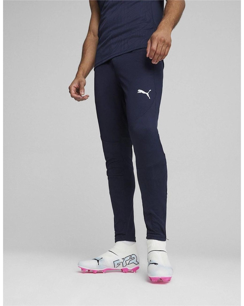 PUMA Black Teamfinal Performance Tracksuit Bottoms for men