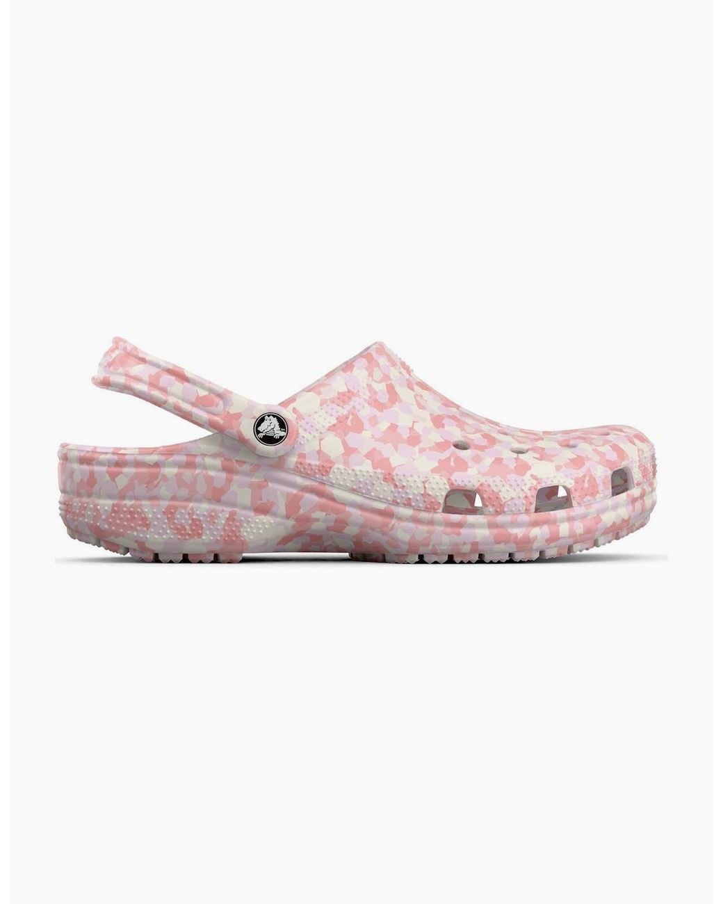 CROCSTM Pink Classic Confetti Thermoplastic Milk/Mulit Clogs