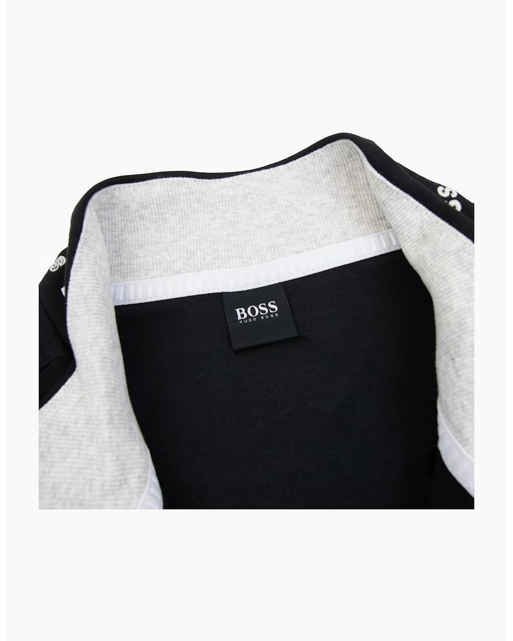 Boss Black Skaz 1 Embroidered Logo Zip Up Sweatshirt 001 for men