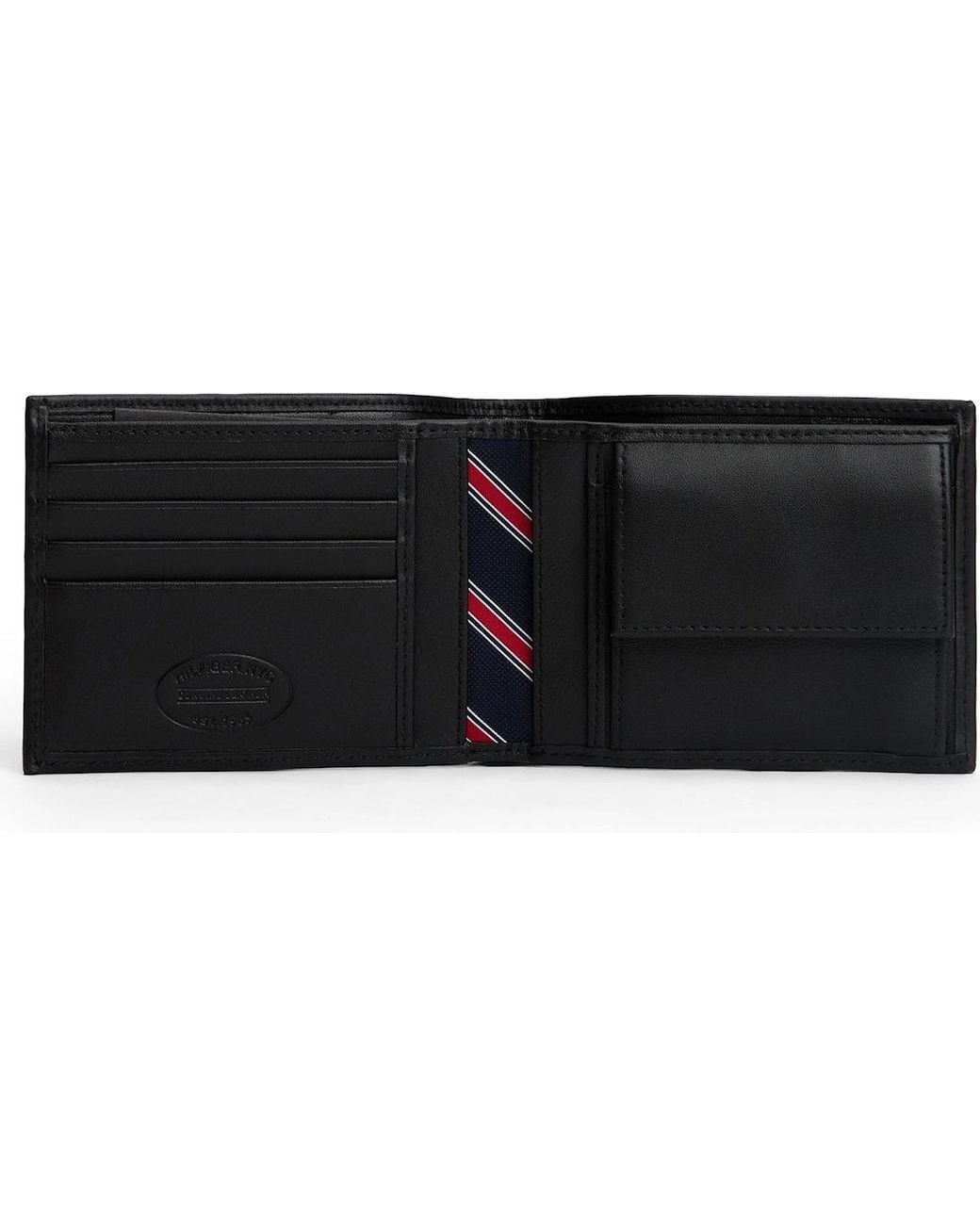 Tommy Hilfiger Black Eton Wallet And Key Fob Gift Set for men
