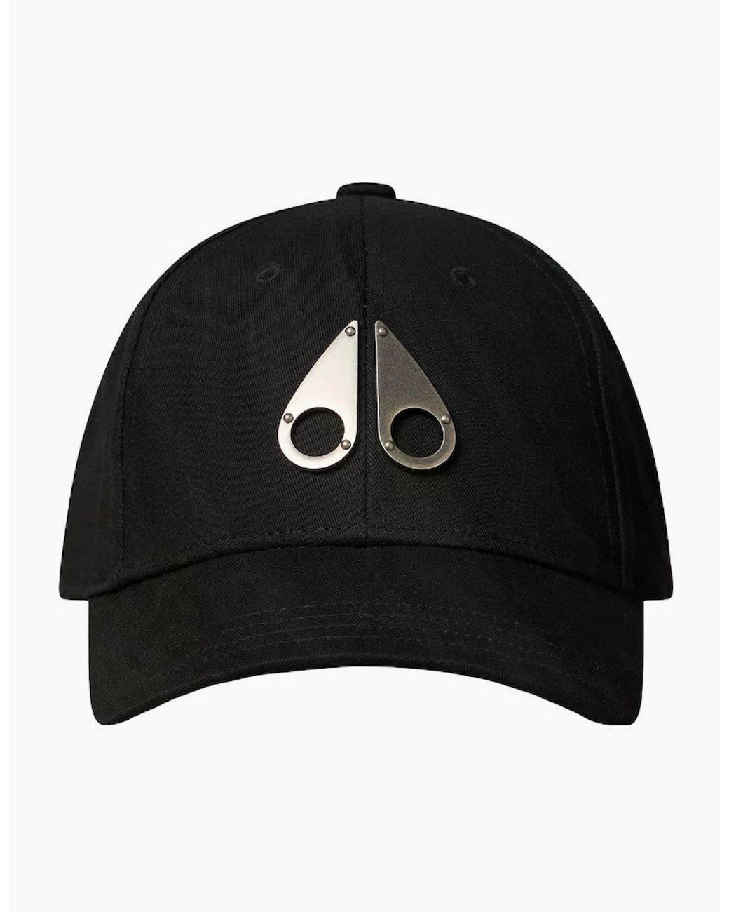 Moose Knuckles Black Logo Icon Cap A1-26 282/Nickel for men