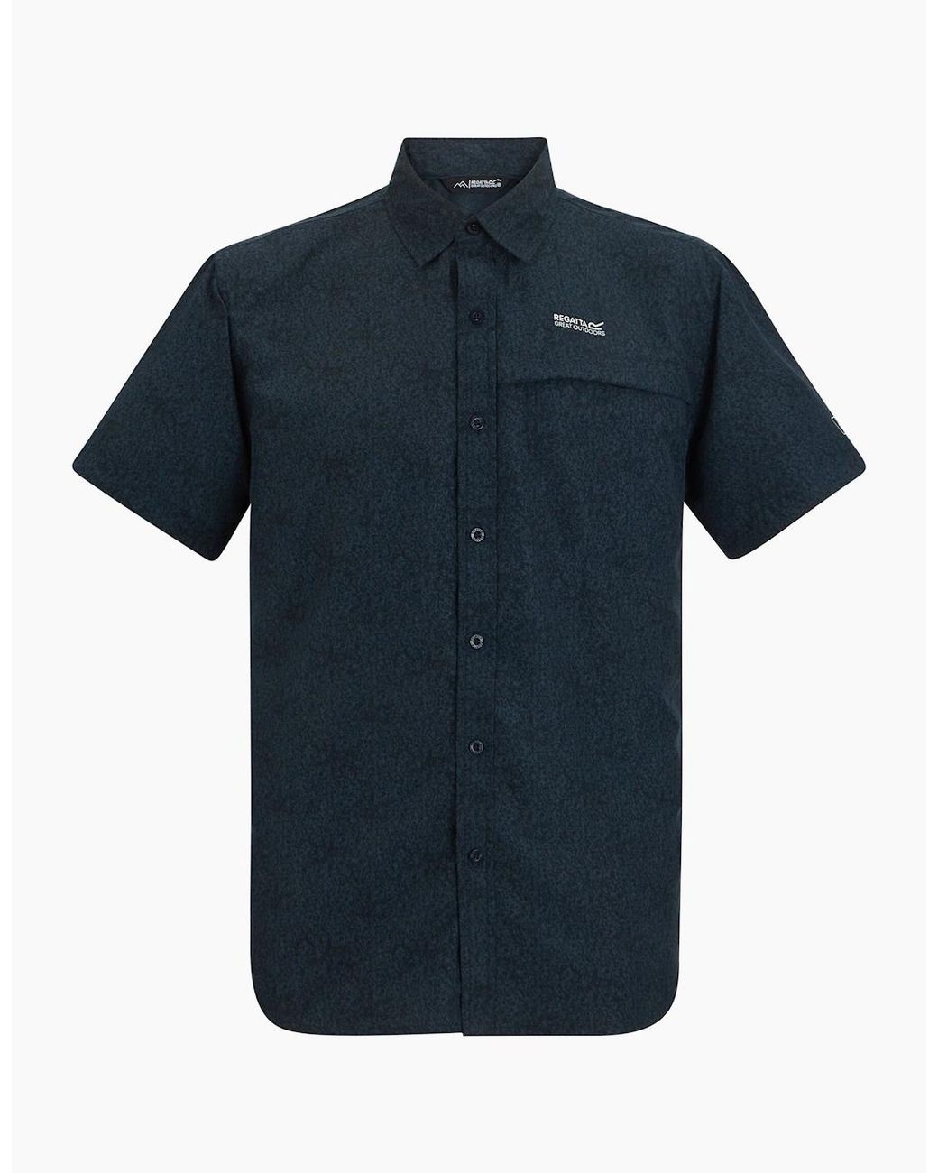 Regatta Blue Mindano Textured Shirt for men