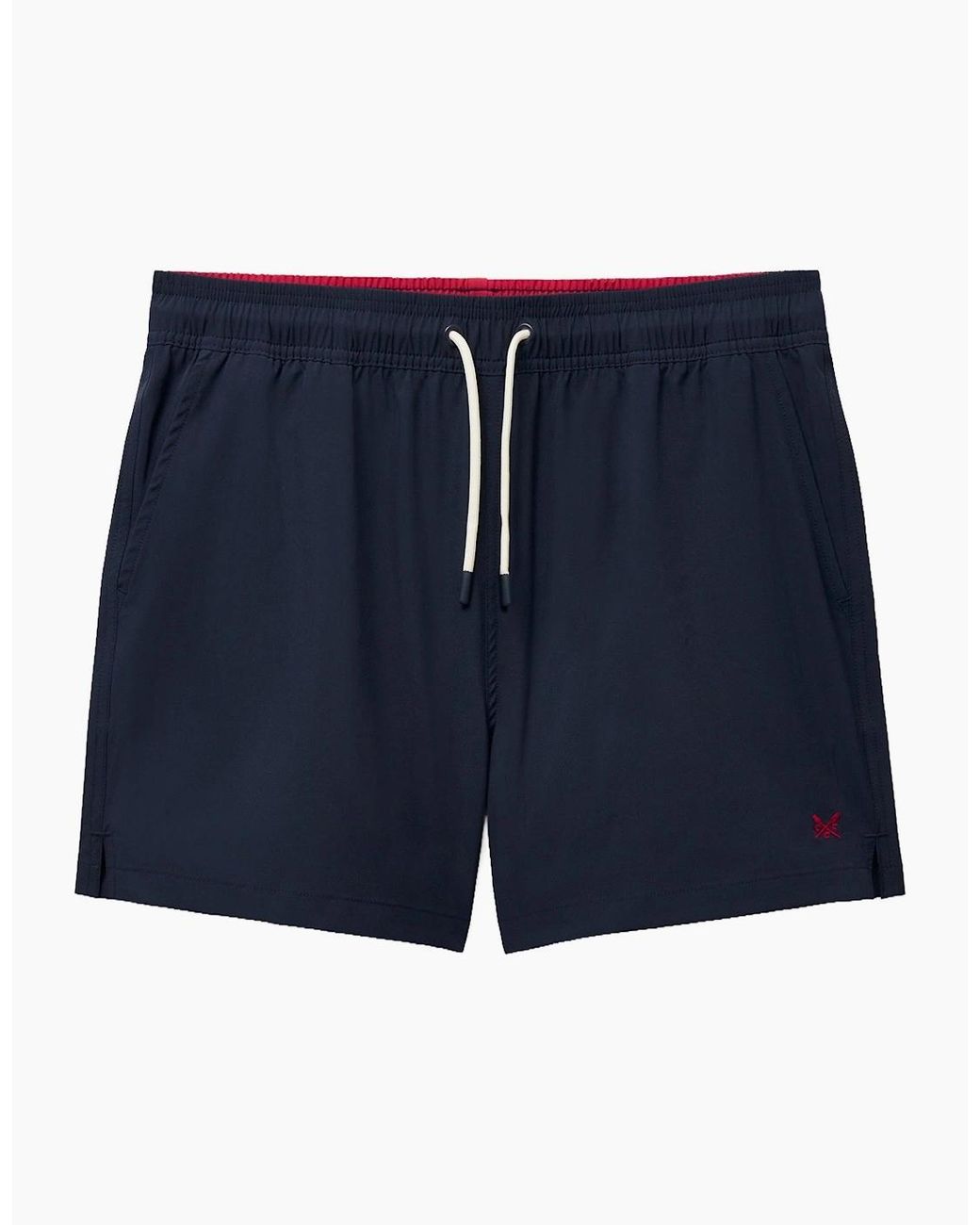 Crew Blue Plain Swim Shorts for men