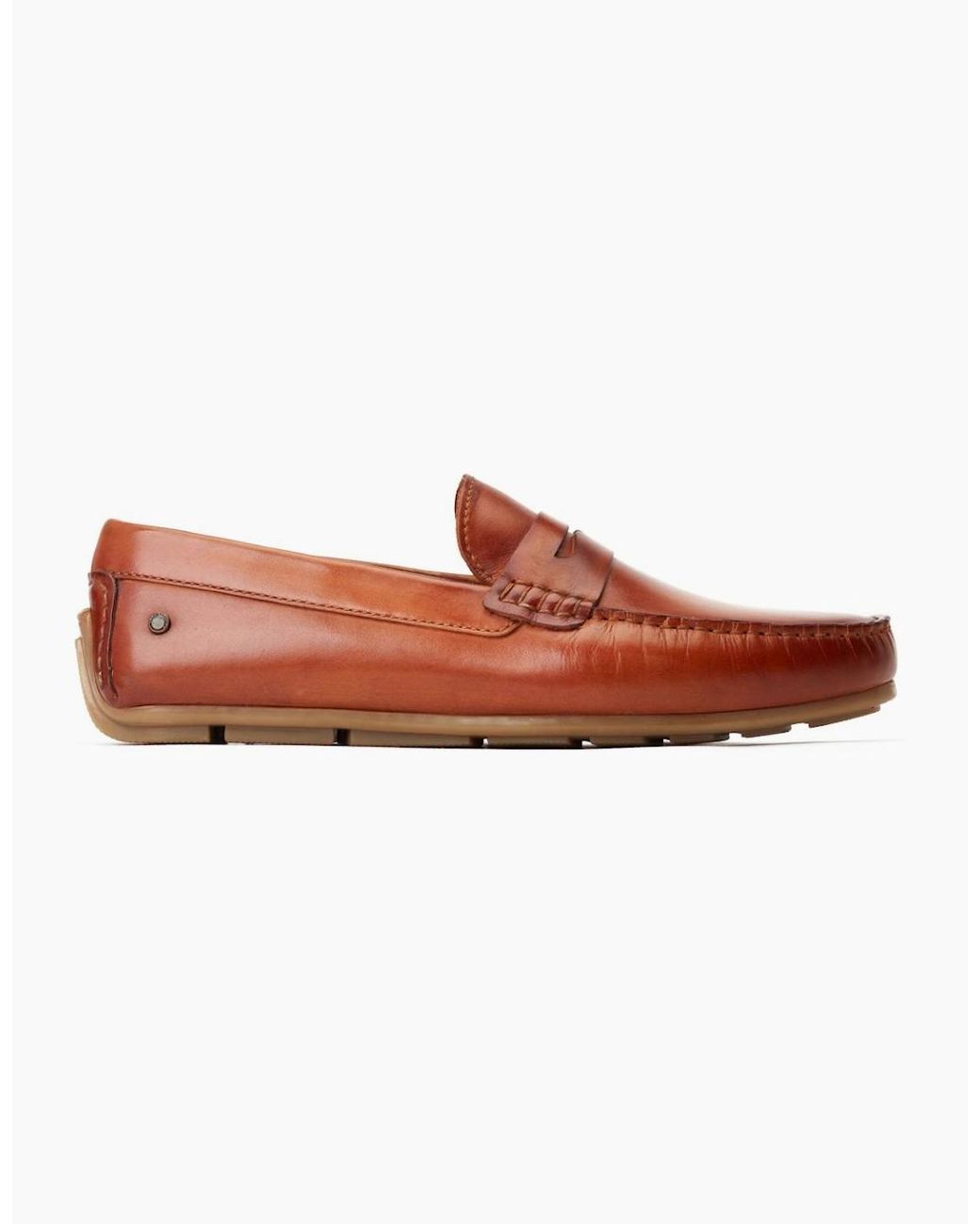 Base London White Collins Loafers for men