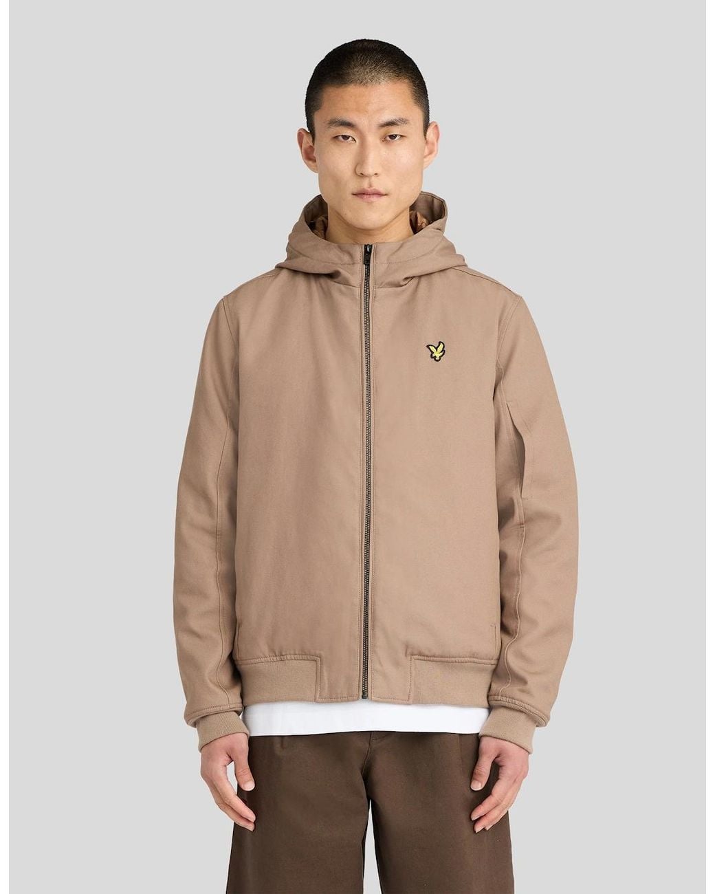 Lyle & Scott Natural Padded Canvas Jacket for men