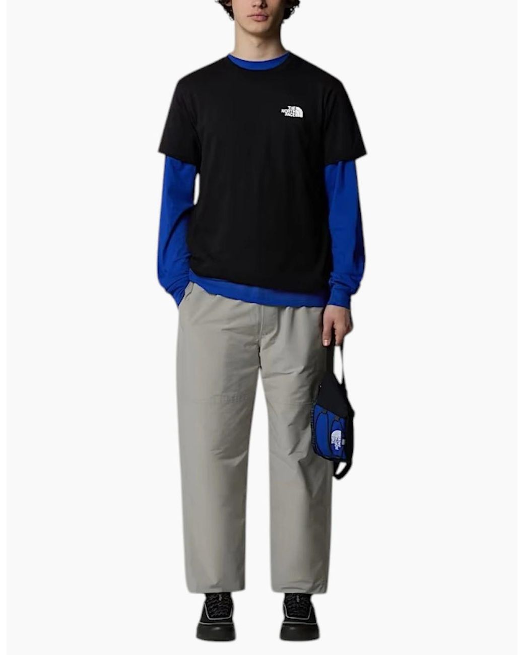 The North Face Black T-Shirt T Shirt Simple Dome Sports Cotton Casual Crew Neck for men
