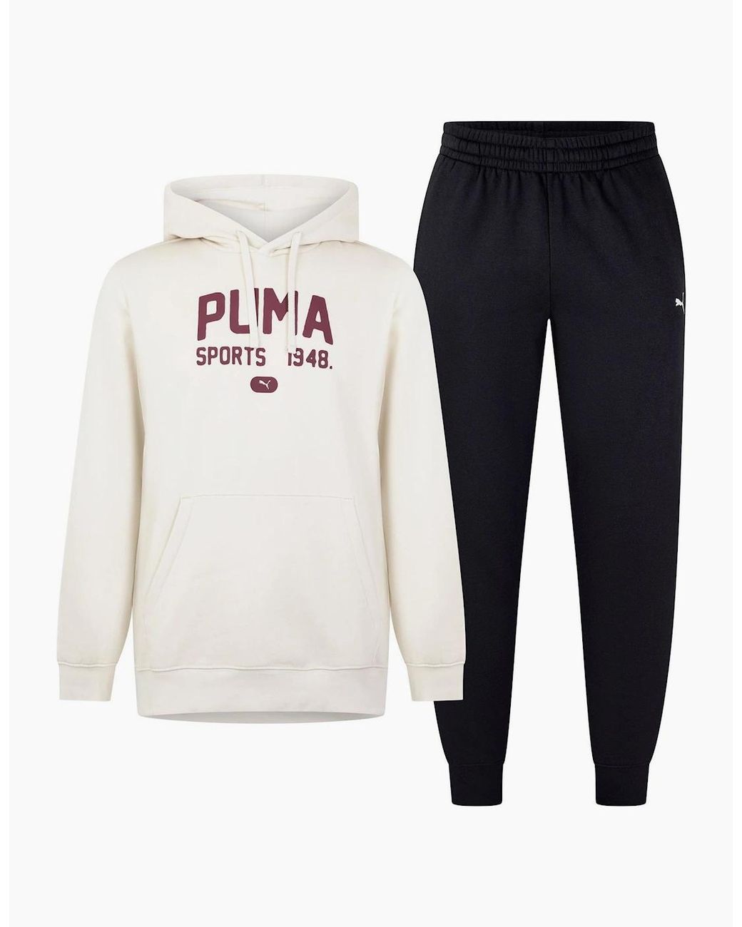 PUMA Blue Graphic Hooded Fleece Tracksuit for men