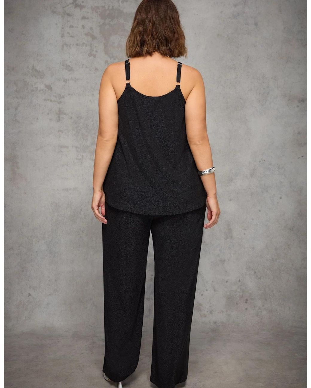 Live Unlimited London Blue Sparkle Jersey Trousers