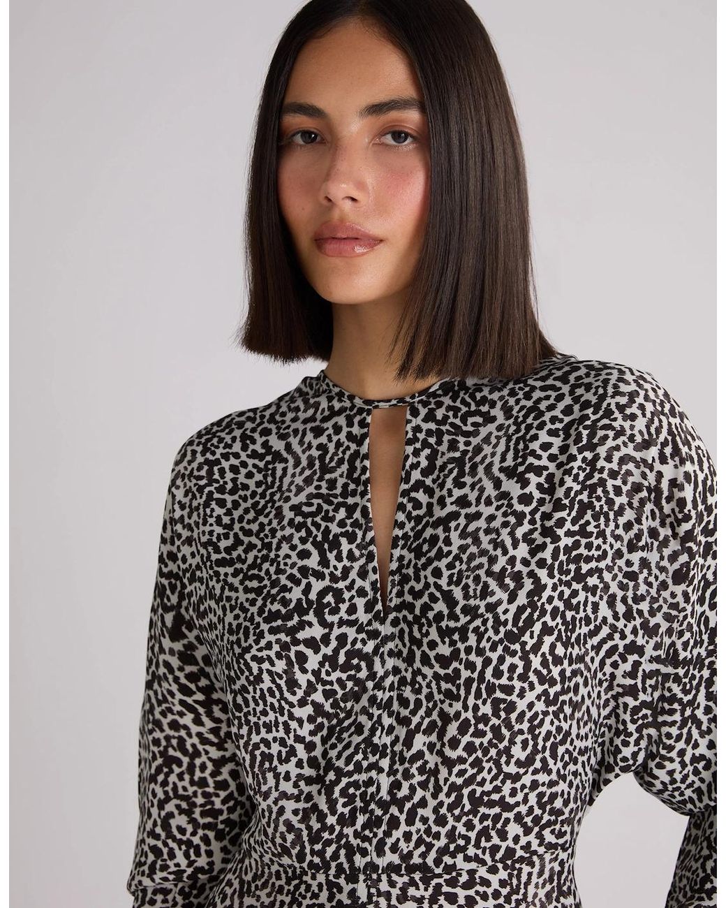 Ro&zo Green Dalmatian Print Batwing Sleeve Midaxi Dress