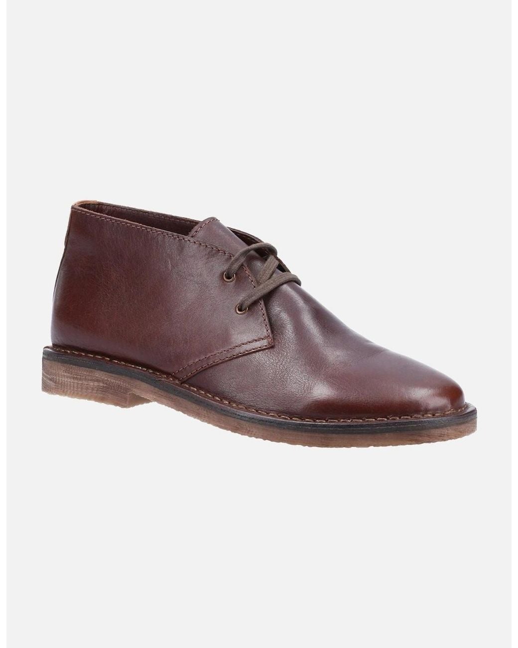 Hush Puppies Purple Samuel Leather Chukka Boot for men