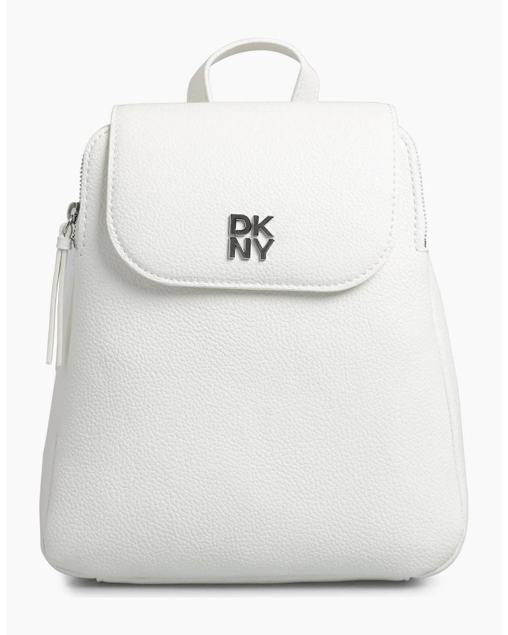 DKNY White Gallen Backpack