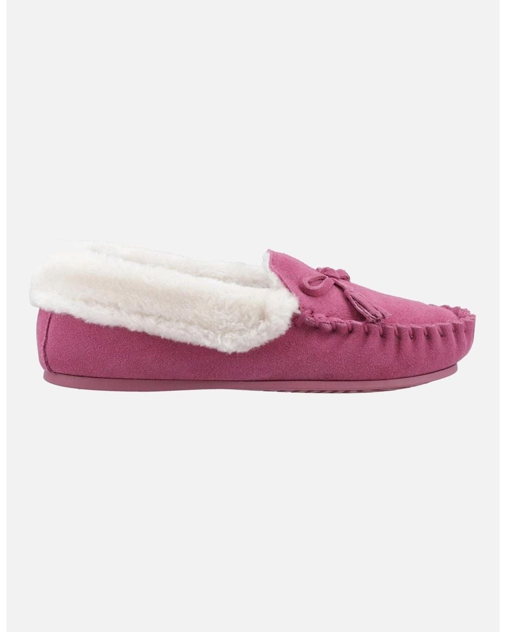 Hush Puppies Pink Agnes Suede Slippers