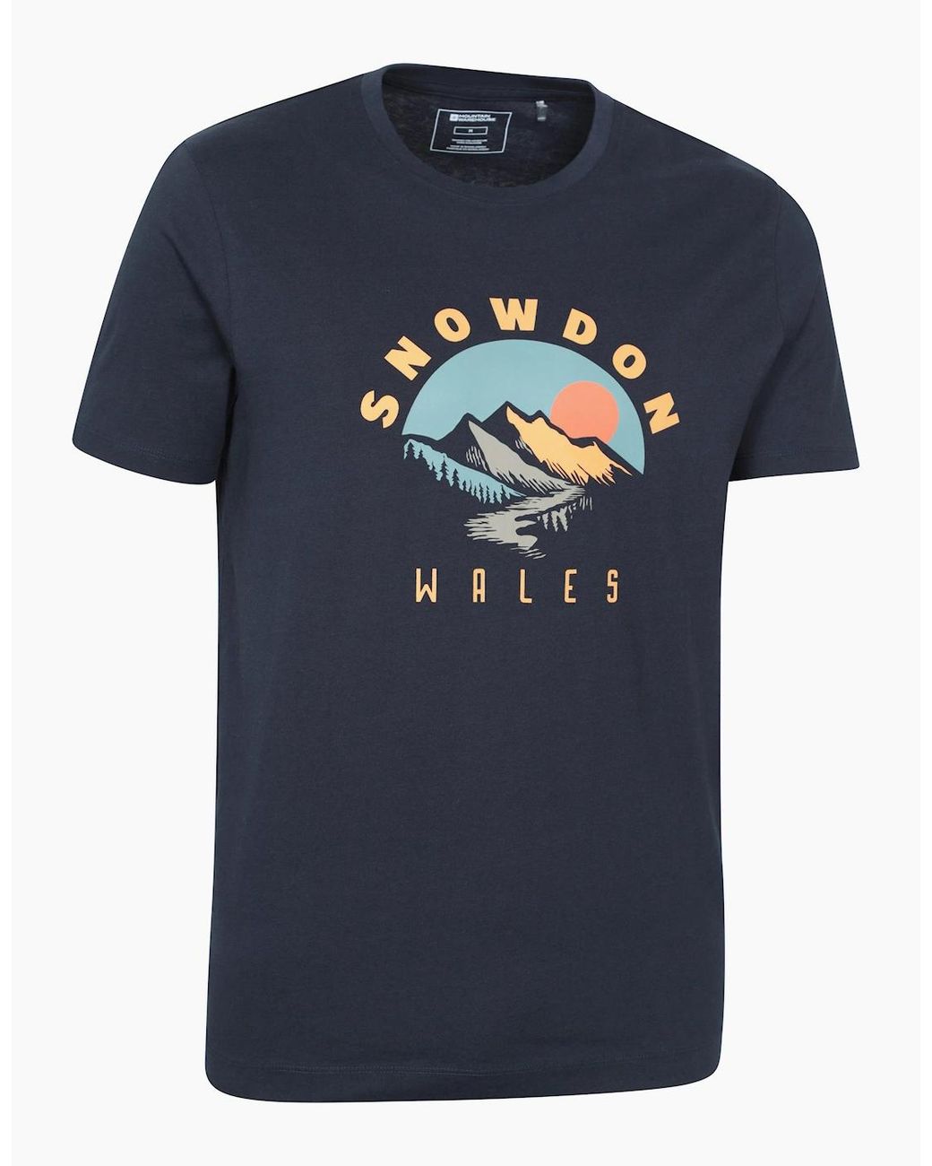 Mountain Warehouse Blue Snowdon Short-Sleeved T-Shirt for men