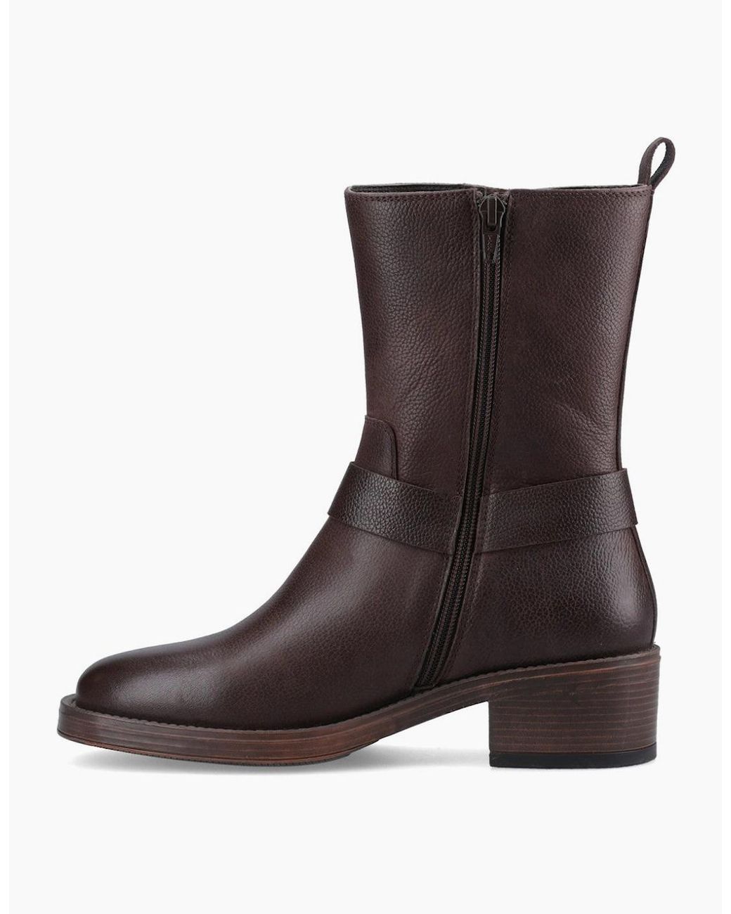 Hush Puppies Brown Althea Buckle Boot Ankle Boots