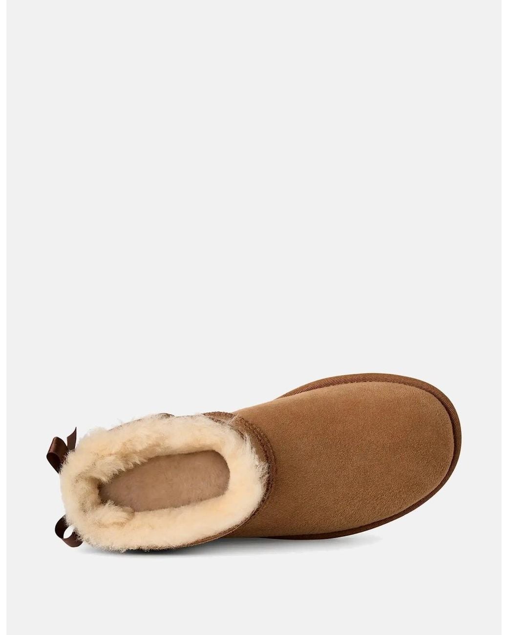 Ugg Brown Ultra Mini Bailey Bow