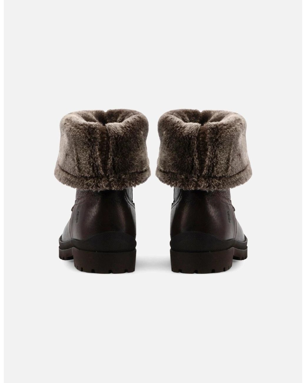 Hush Puppies Black Alice Leather Mid-Height Boots Tan