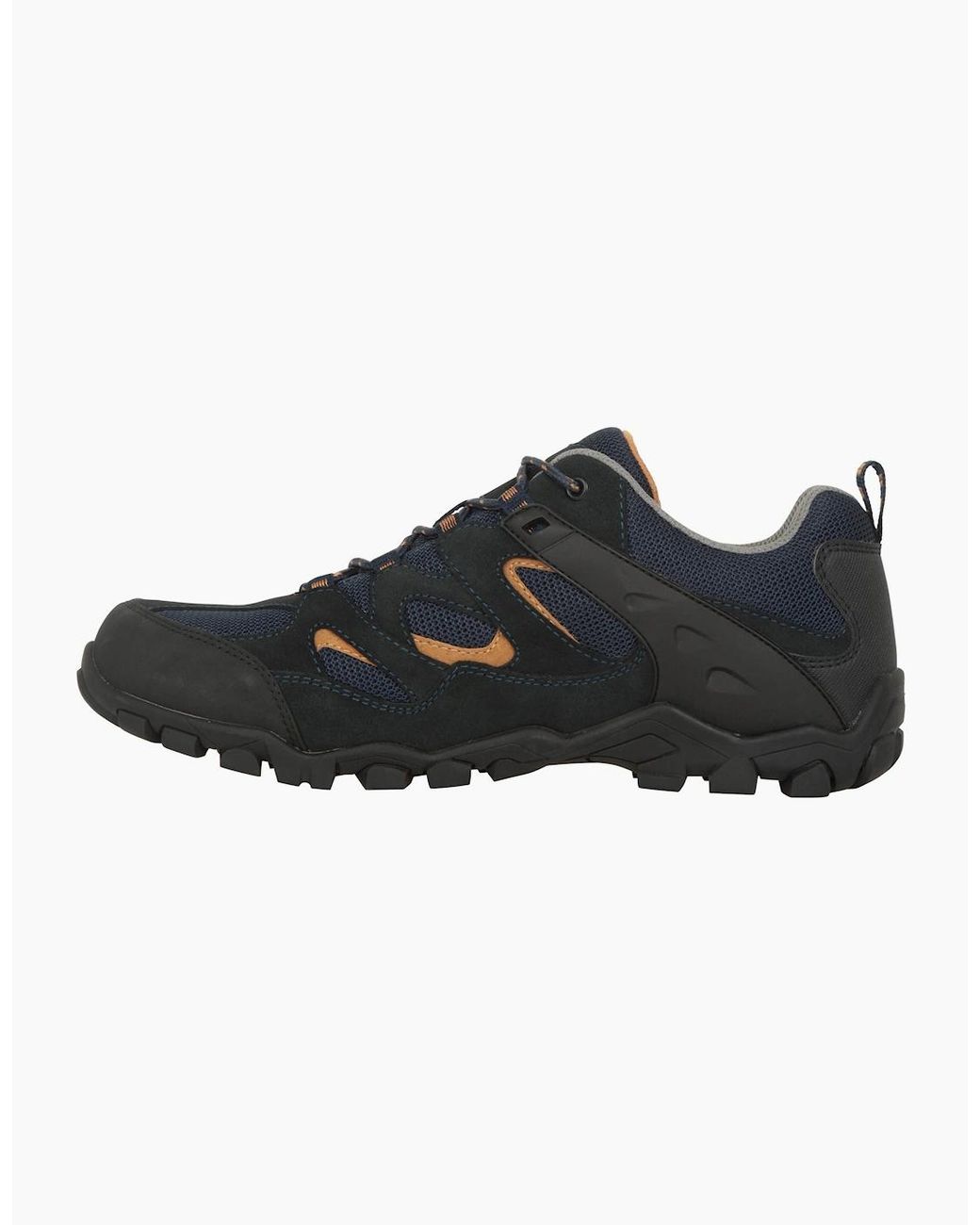 Mountain Warehouse Black Curlews Waterproof Suede Walking Shoes for men