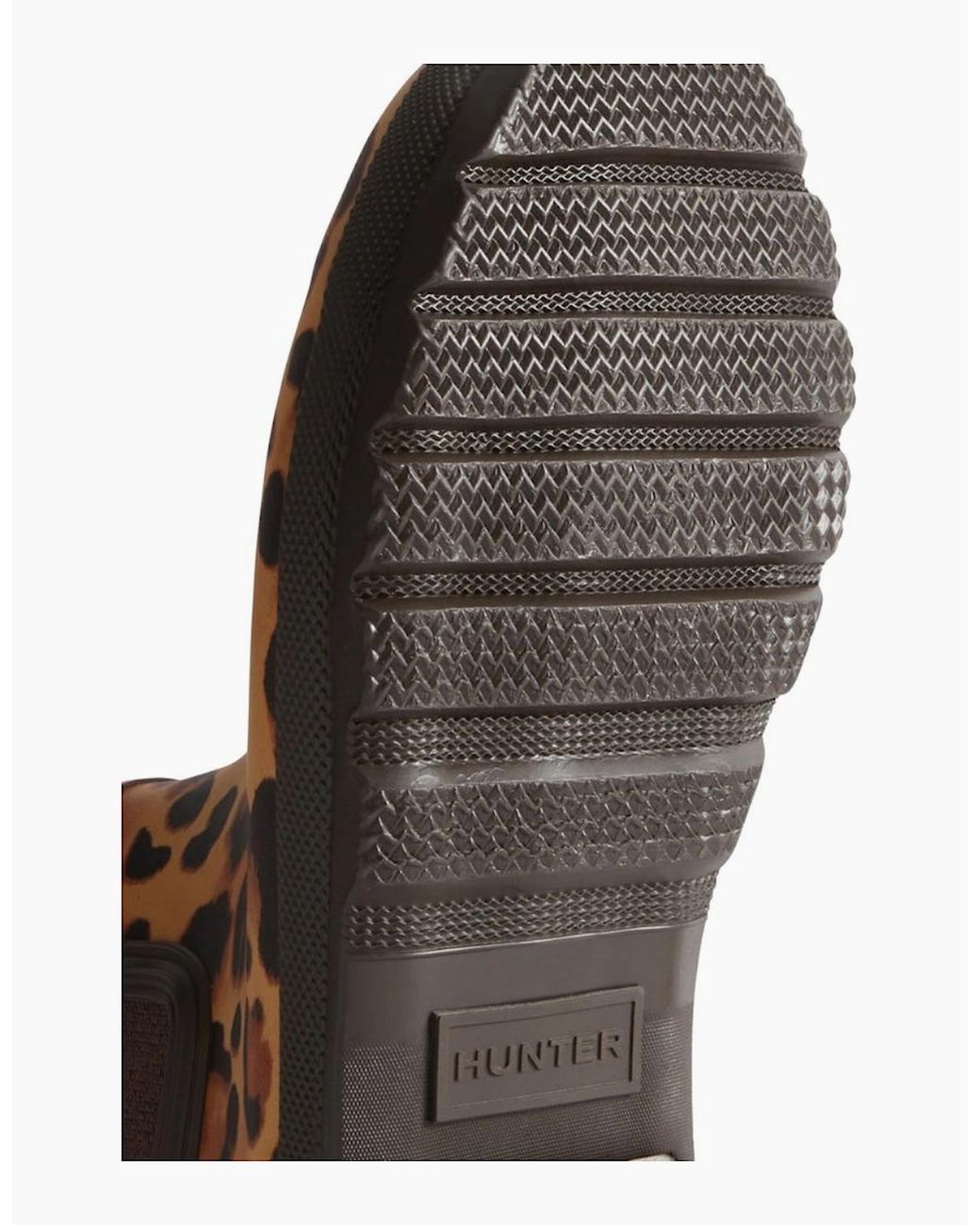 Hunter Brown Original Chelsea Leopard Wellingtons