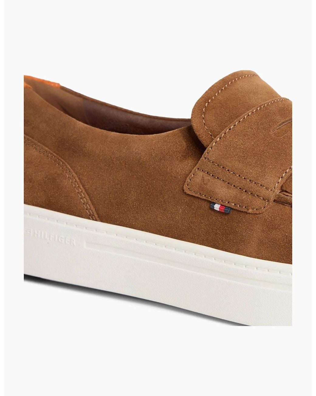 Tommy Hilfiger Brown Modern Light Hybrid Loafer Shoes Coconut Grove for men