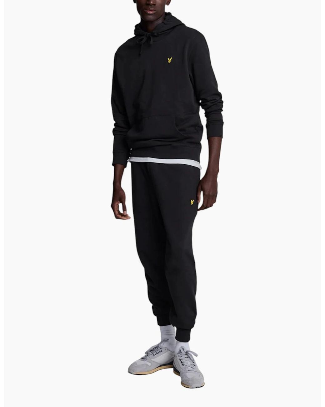 Lyle & Scott Black Lyle & Scott Fleece Joggers Casual Skinny Fit Gym Bottom Workout Sweatpants for men