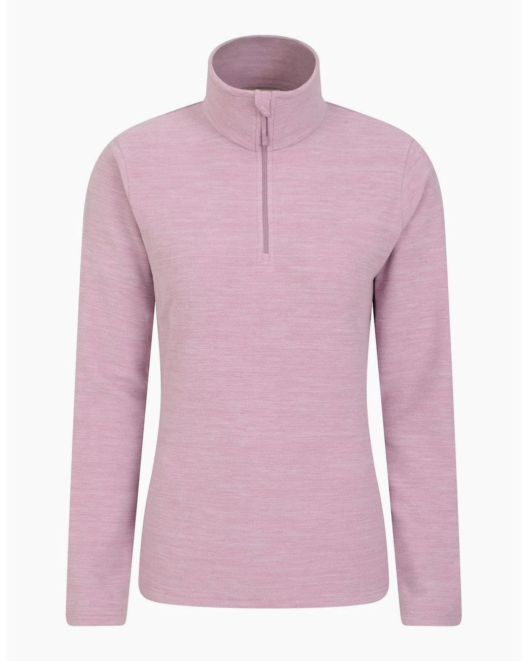 Mountain Warehouse Pink Ladies Snowdon Melange Fleece Top