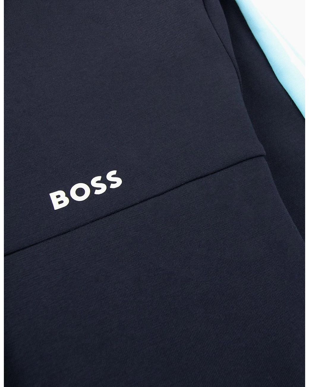 Boss Blue Saggy 1 Hoody Side Stripes 403 for men