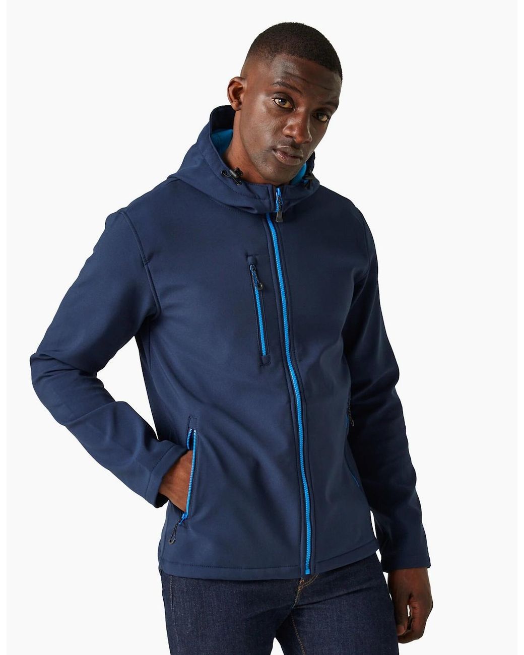 Regatta Blue Professional 2 Layer Soft Shell Jacket for men