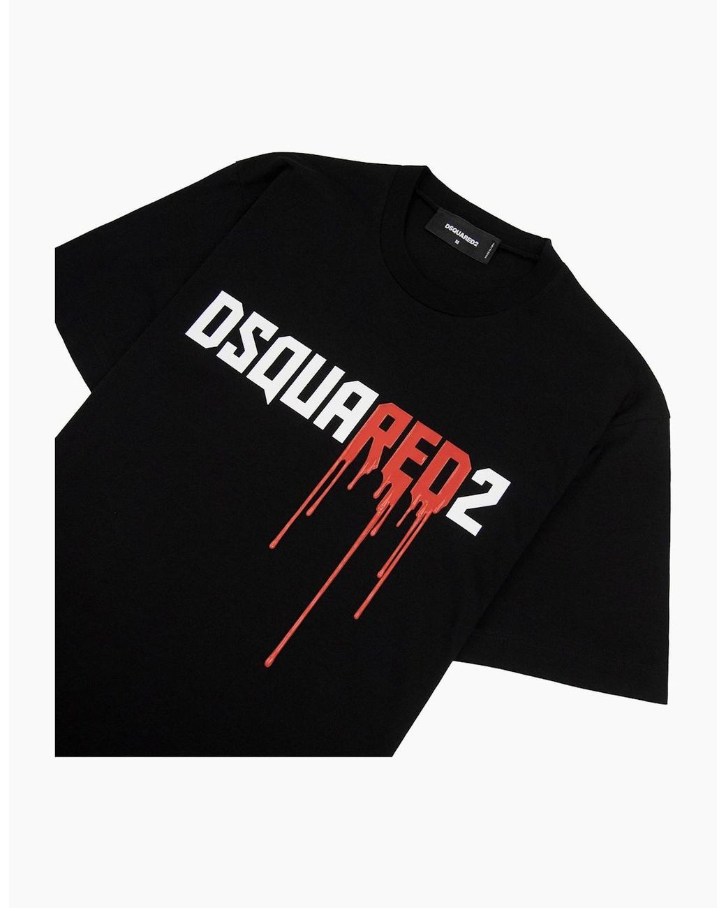 DSquared² Black Bloody Logo Cool Fit T Shirt 900 for men