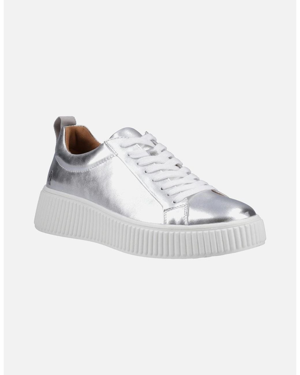 Hush Puppies Metallic Harlow Leather Trainers