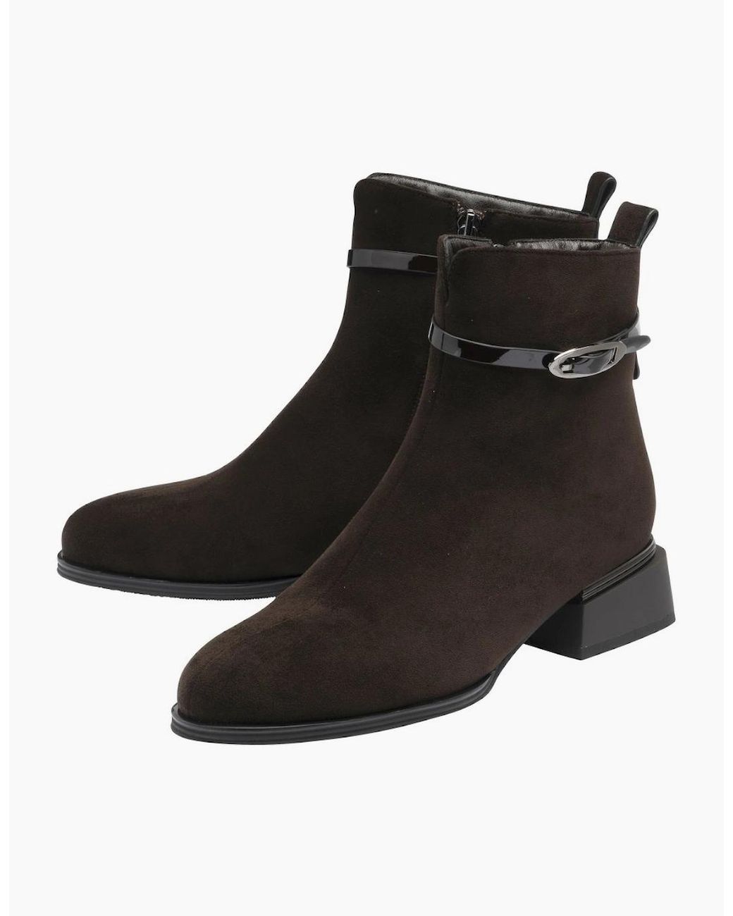 Lotus Black Unez Ankle Boots