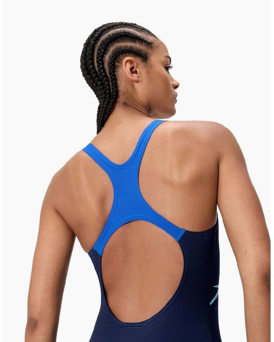 Speedo Blue Ladies Medley Logo One Piece Swimsuit
