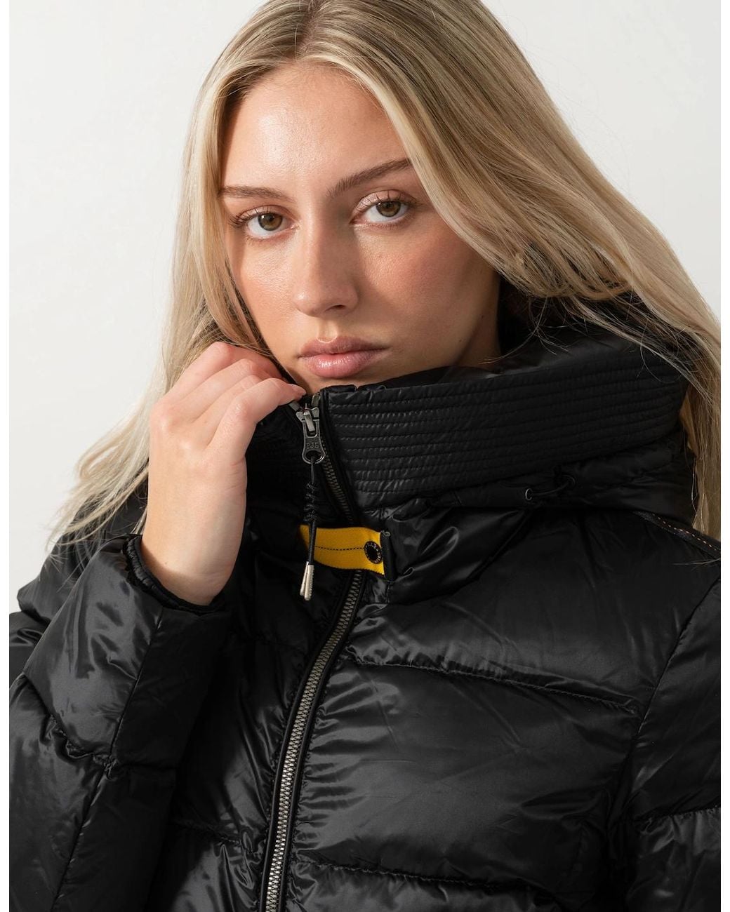 Parajumpers Black Marion Down Jacket With Hood