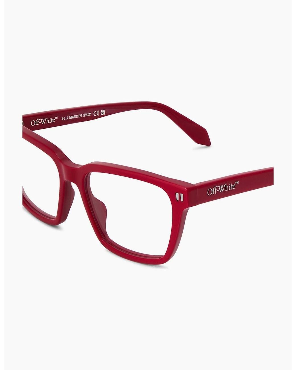 Off-White c/o Virgil Abloh Red Off Eyewear Style 8I for men