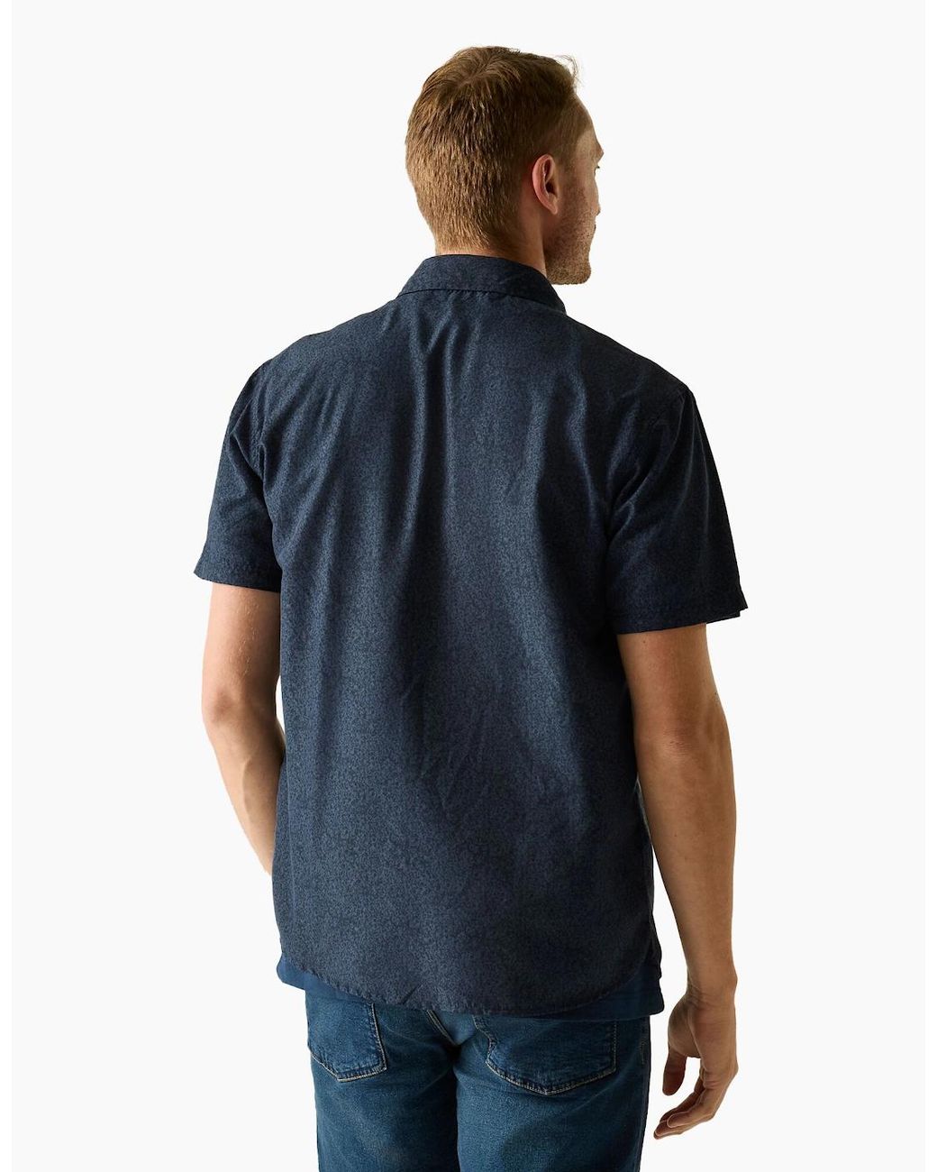 Regatta Blue Mindano Textured Shirt for men