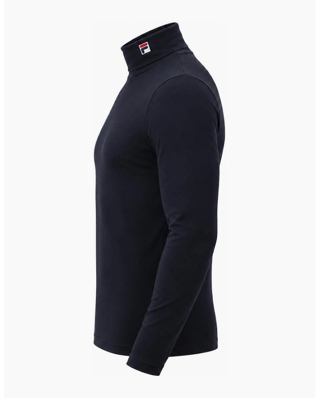 Fila Black 19Th Classic Roll Neck T-Shirt for men