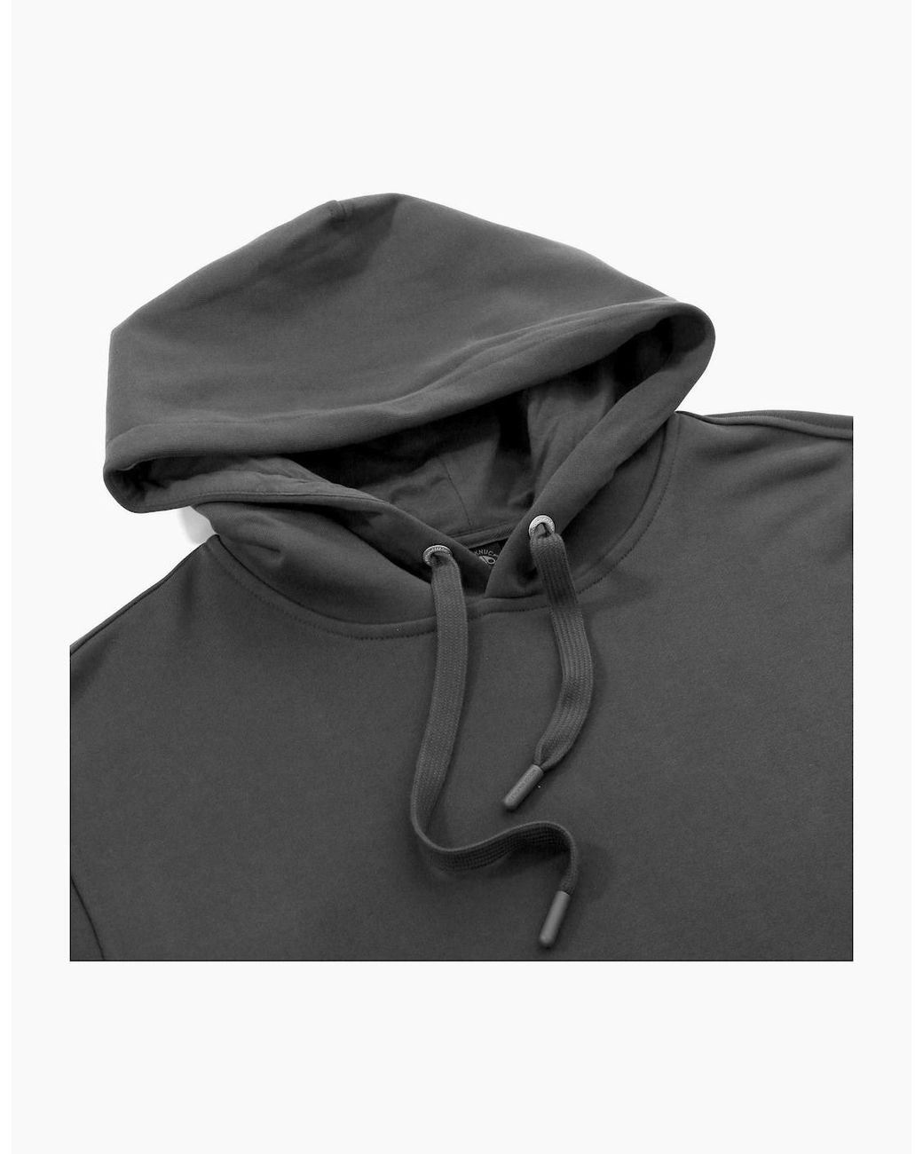 Moose Knuckles Gray Hartsfield Pullover Cement Hoodie for men