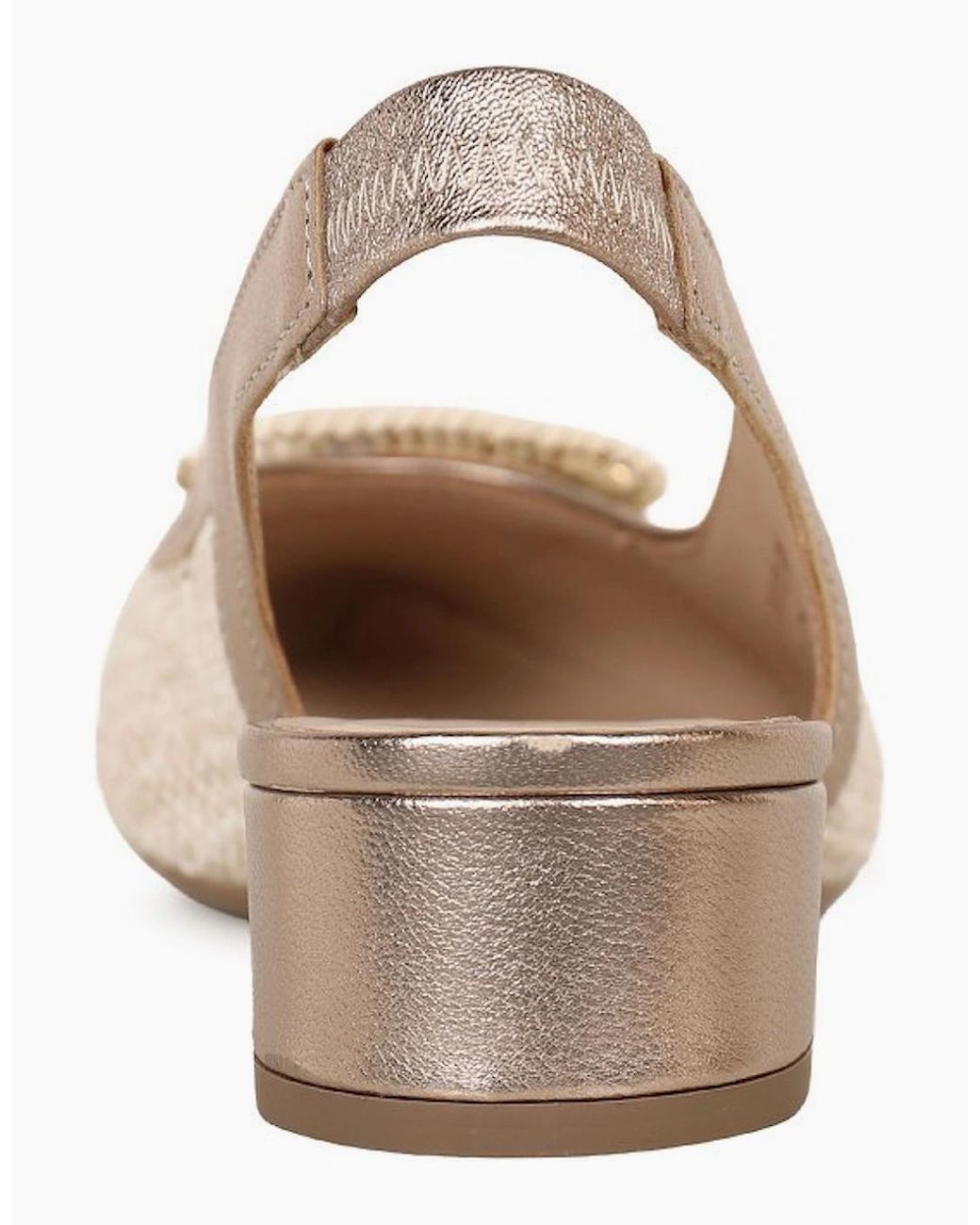 Gabor Natural Maddy Slingback Court Shoes