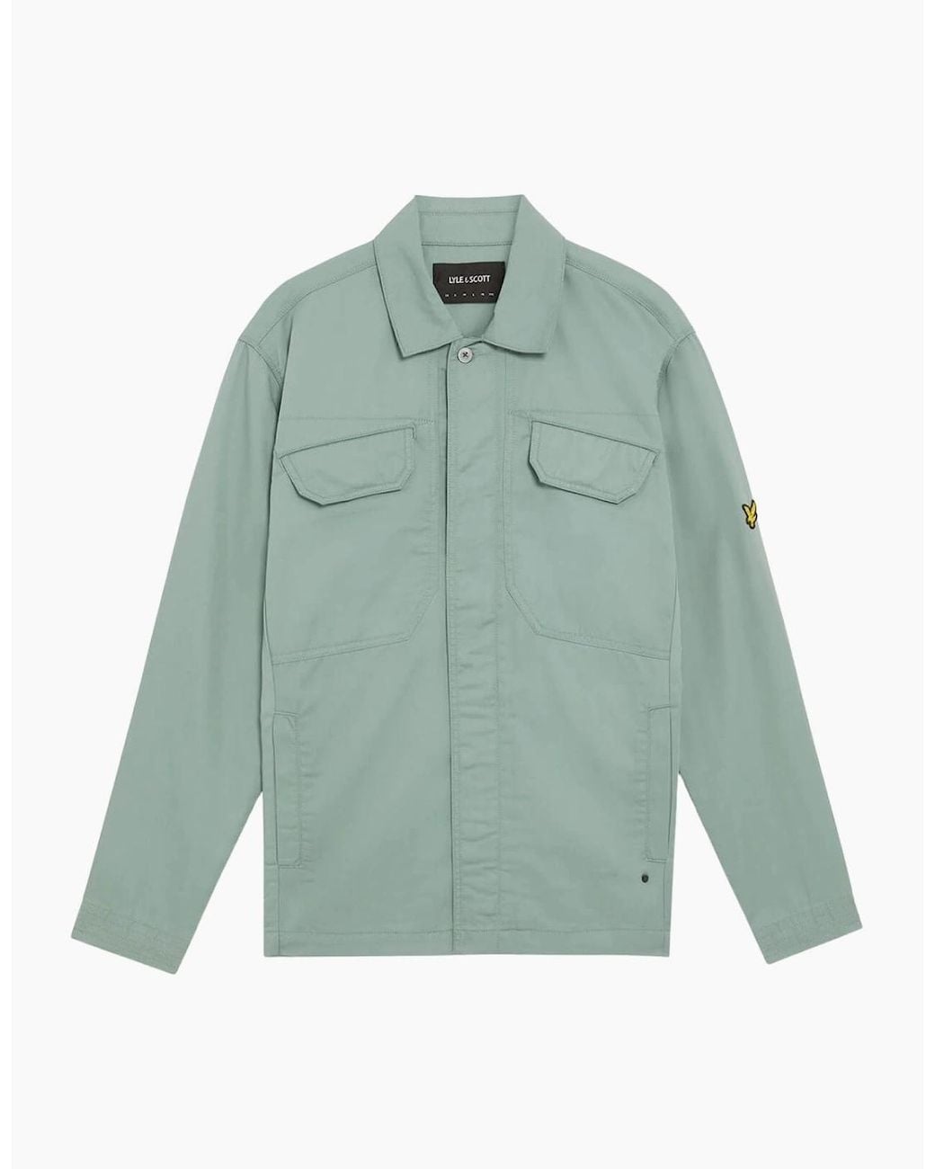 Lyle & Scott Green Lyle & Scott Multi Pocket Overshirt for men
