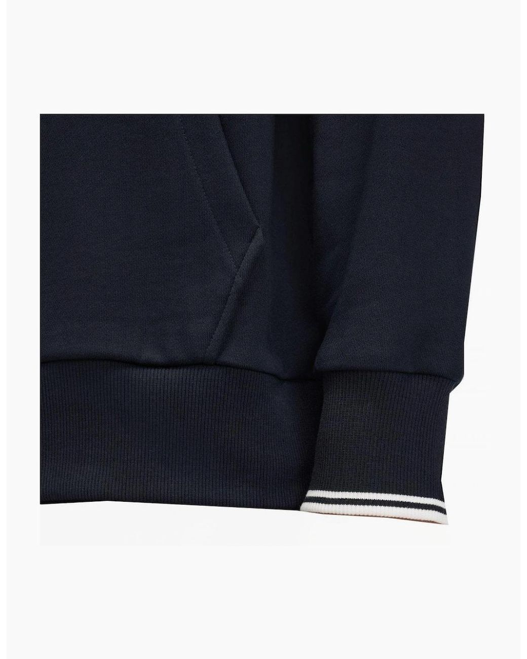 Fred Perry Blue Hooded Sweatshirt for men
