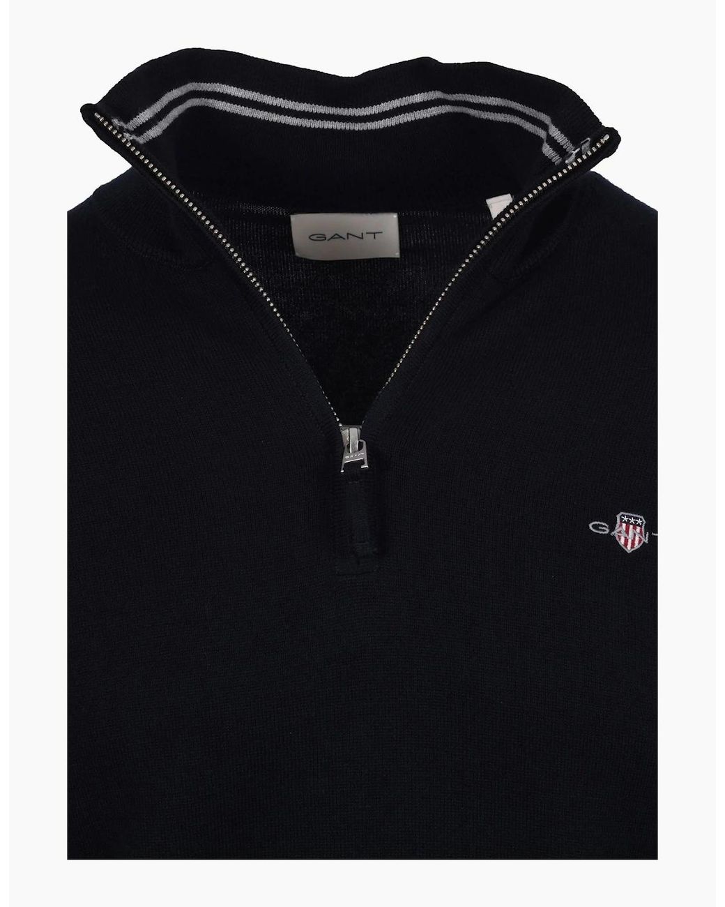 Gant Blue Classic Cotton Half Zip Evening for men