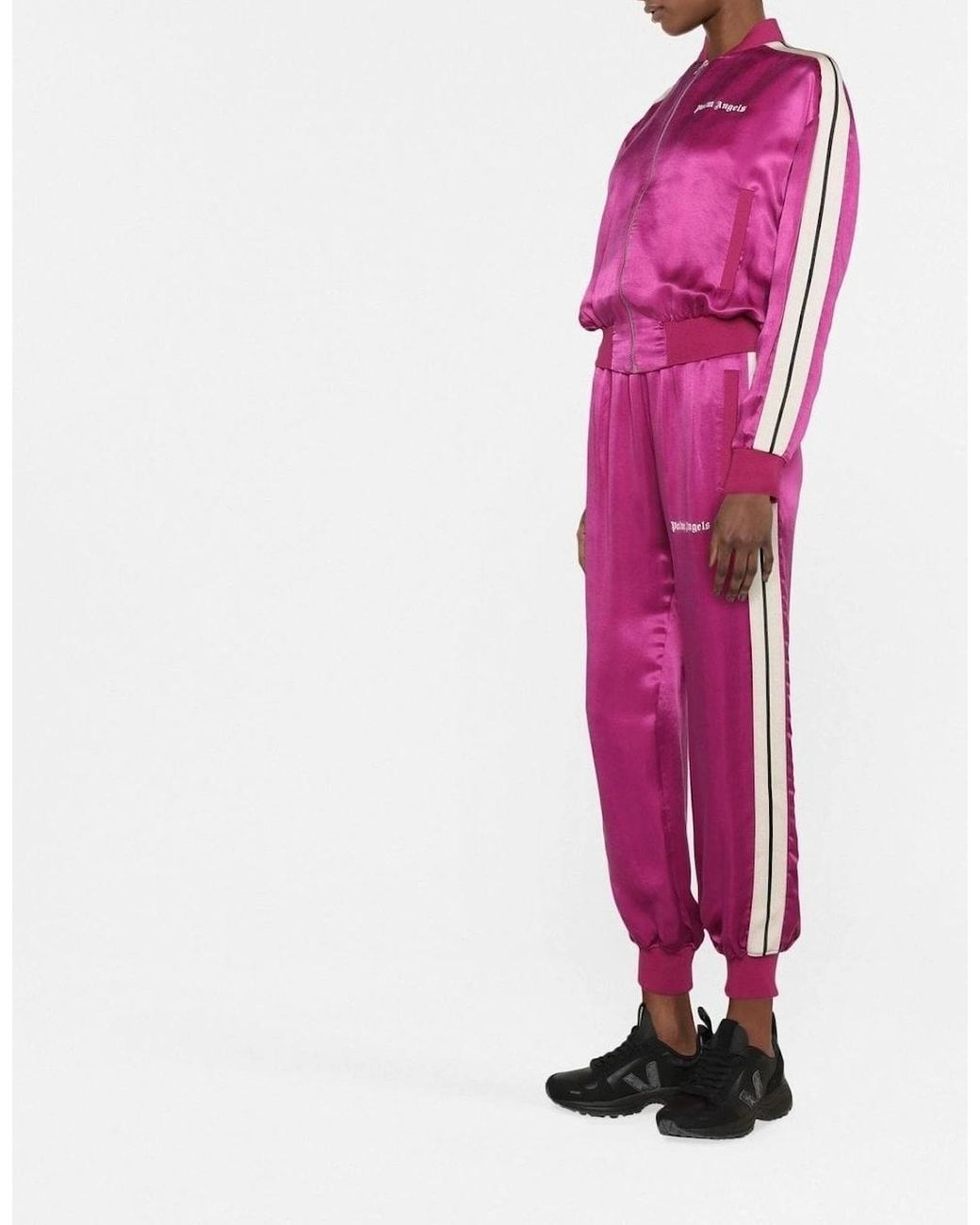 Palm Angels Pink Track Bomber Jacket