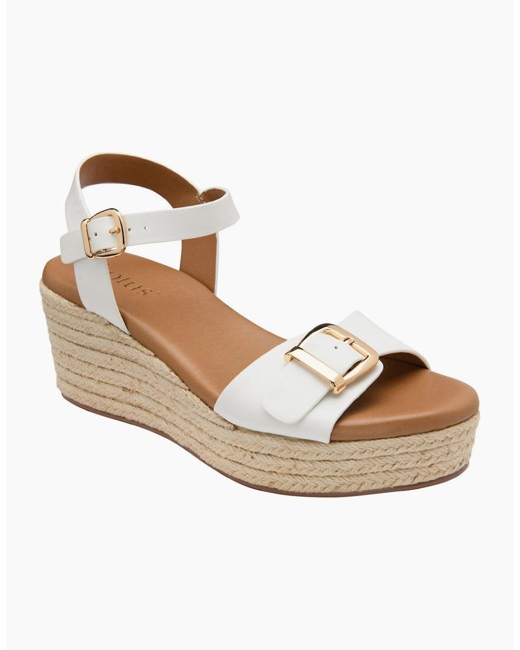 Lotus Metallic Emeia Wedge Sandals