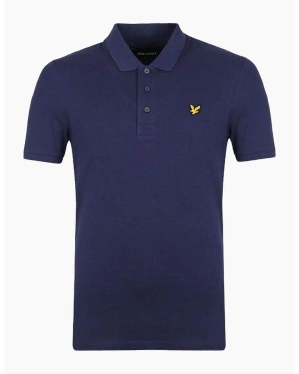 Lyle & Scott Blue Lyle & Scott Polo Shirt Short Sleeve Summer Golf Tee for men