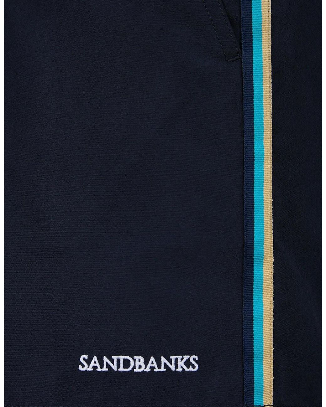 Sandbanks Blue Side Stripe Swim Short for men