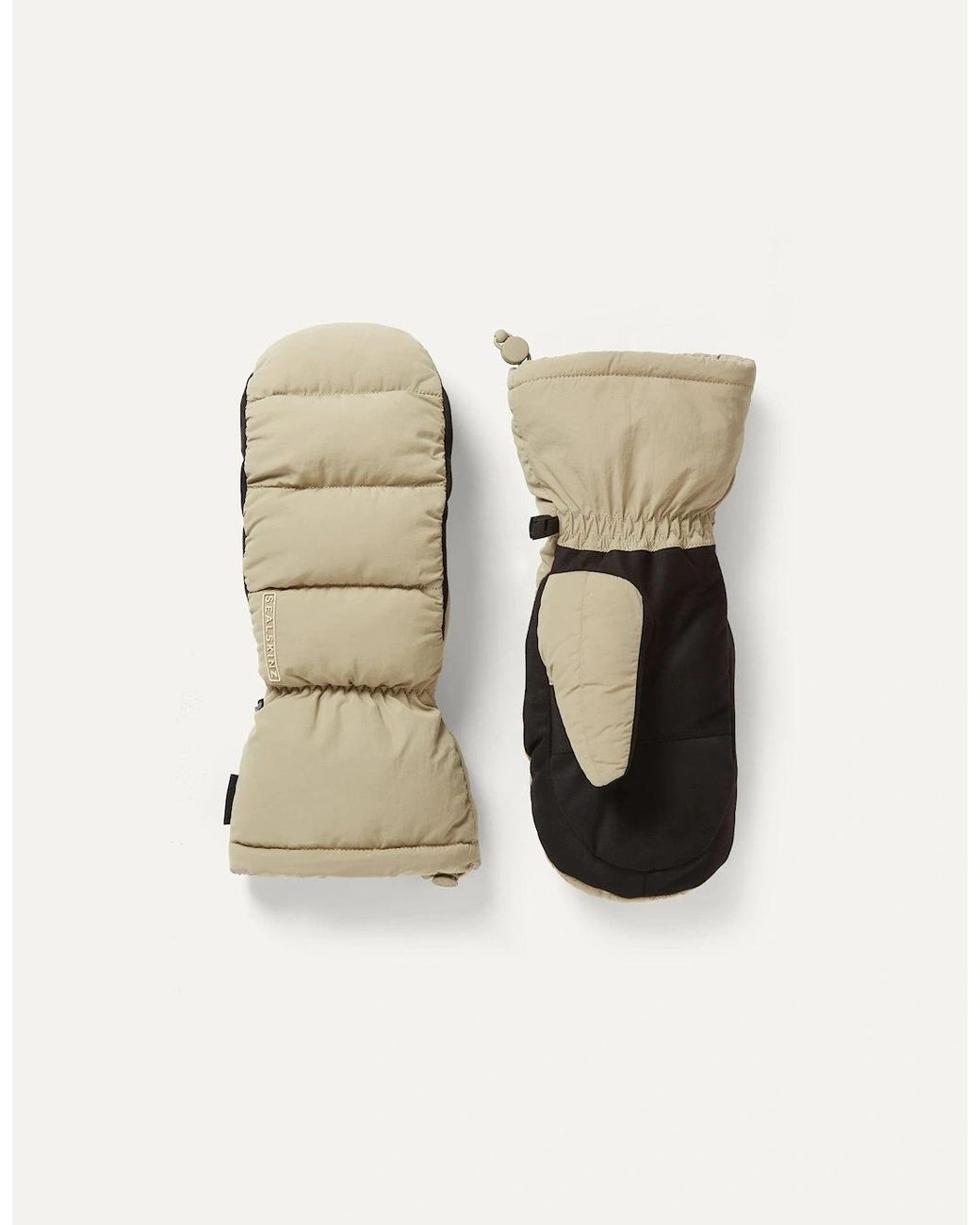 SealSkinz Natural Langley Lightweight Insulated Puffer Mittens