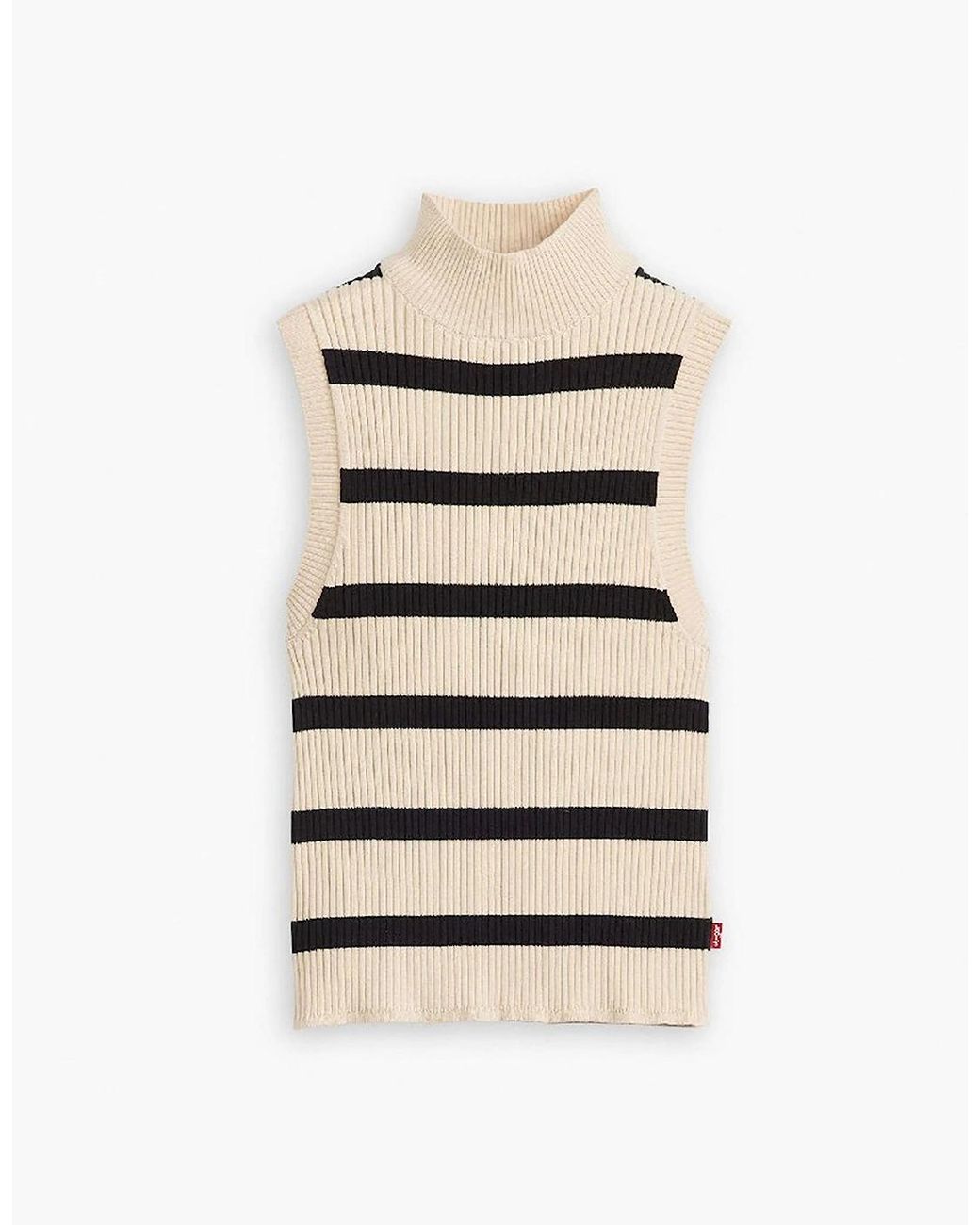 Levi's Natural Levi's Tulip Mock Neck Sleeveless Box Tank
