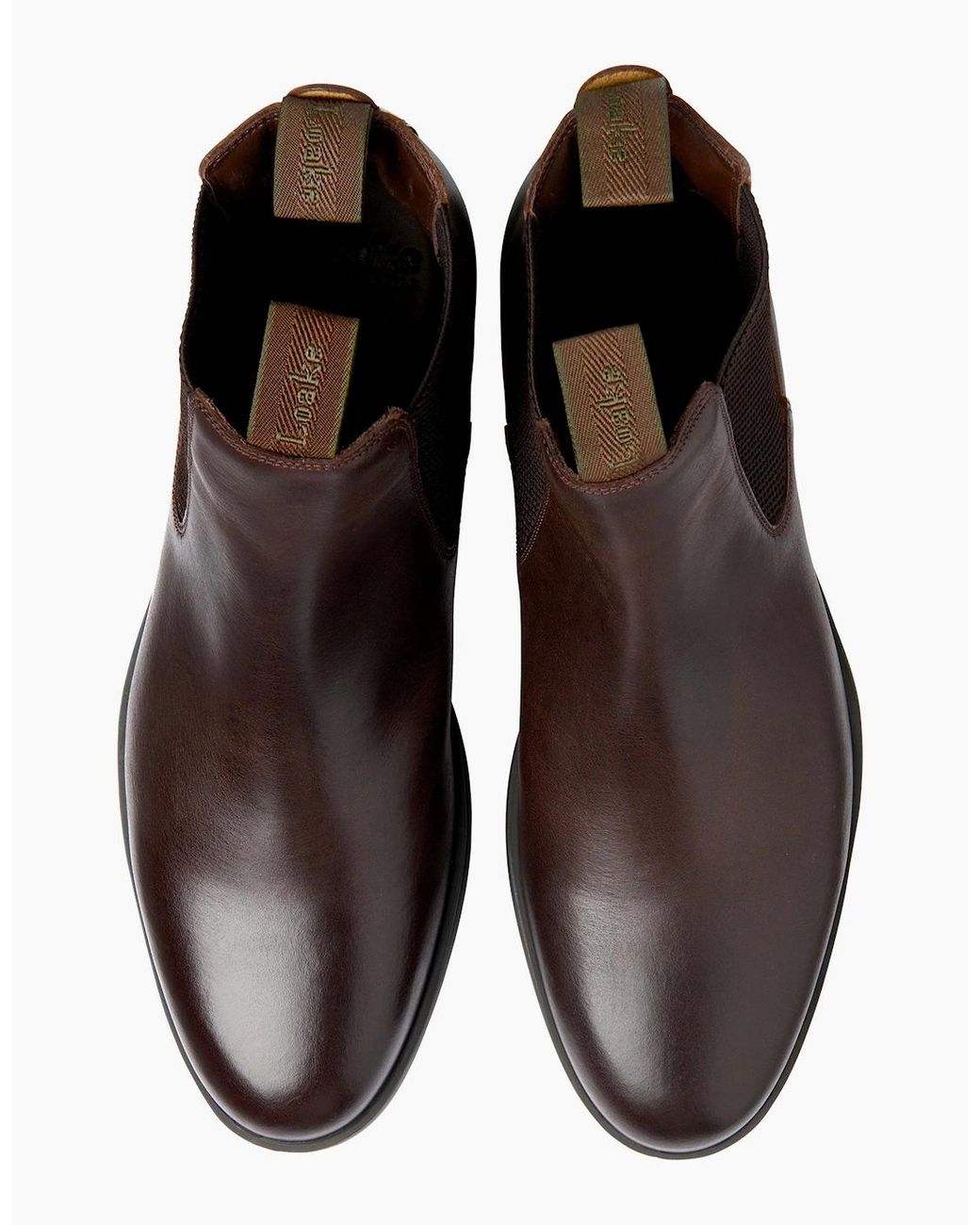 Loake Brown Conrad Chelsea Boot Dark for men