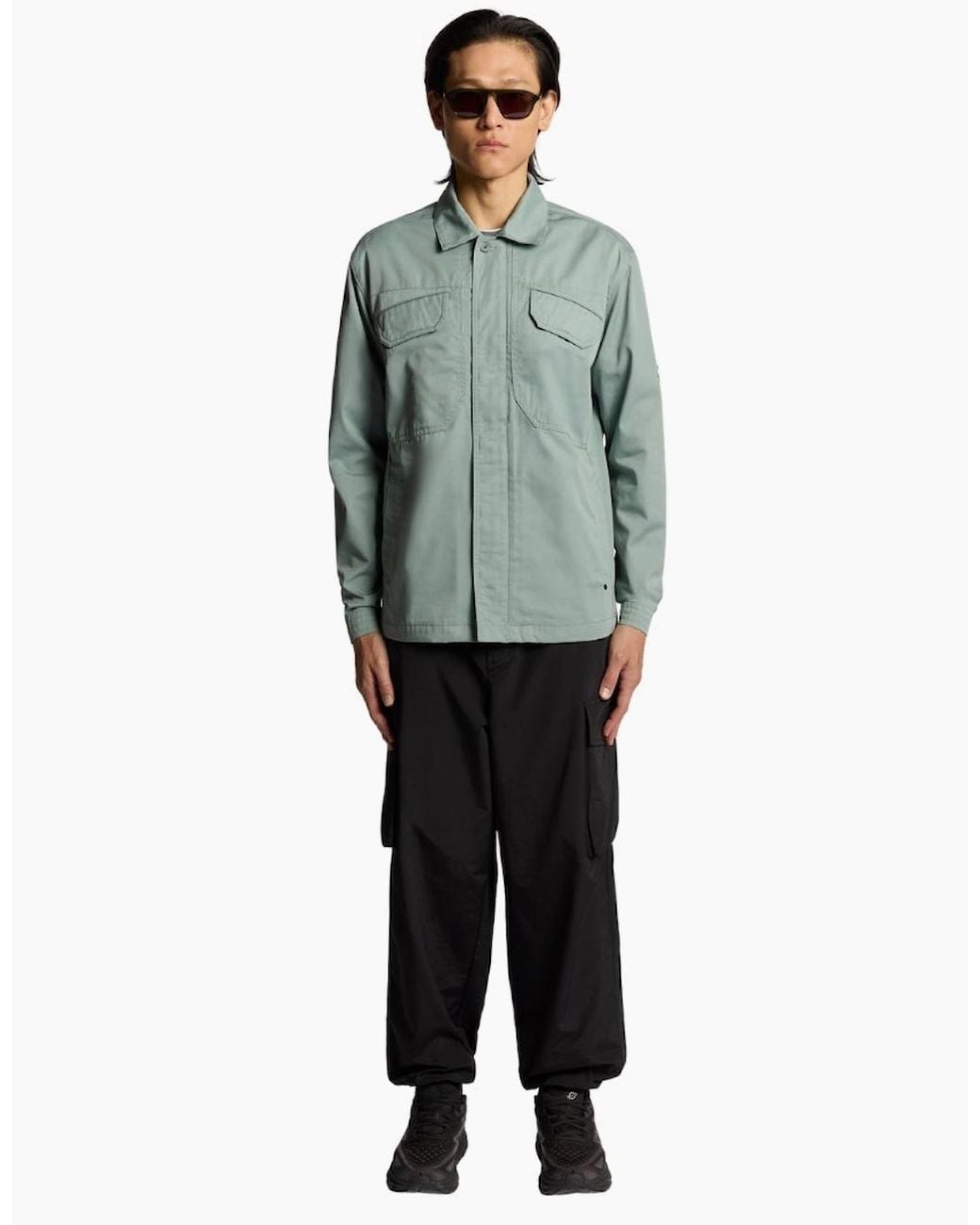 Lyle & Scott Green Lyle & Scott Multi Pocket Overshirt for men